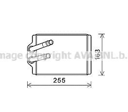 AVA QUALITY COOLING ms6666 -  Теплообменник, отопление салона